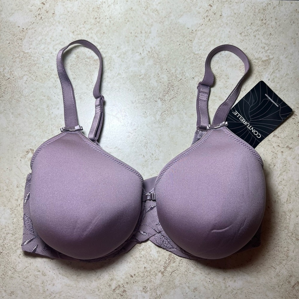 NWT Conturelle Vision Deluxe Spacer Underwire Bra in Mauve 34C Chic Luxury Piece